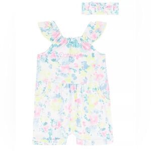 Calvin Klein Baby Tie-Die Romper Set